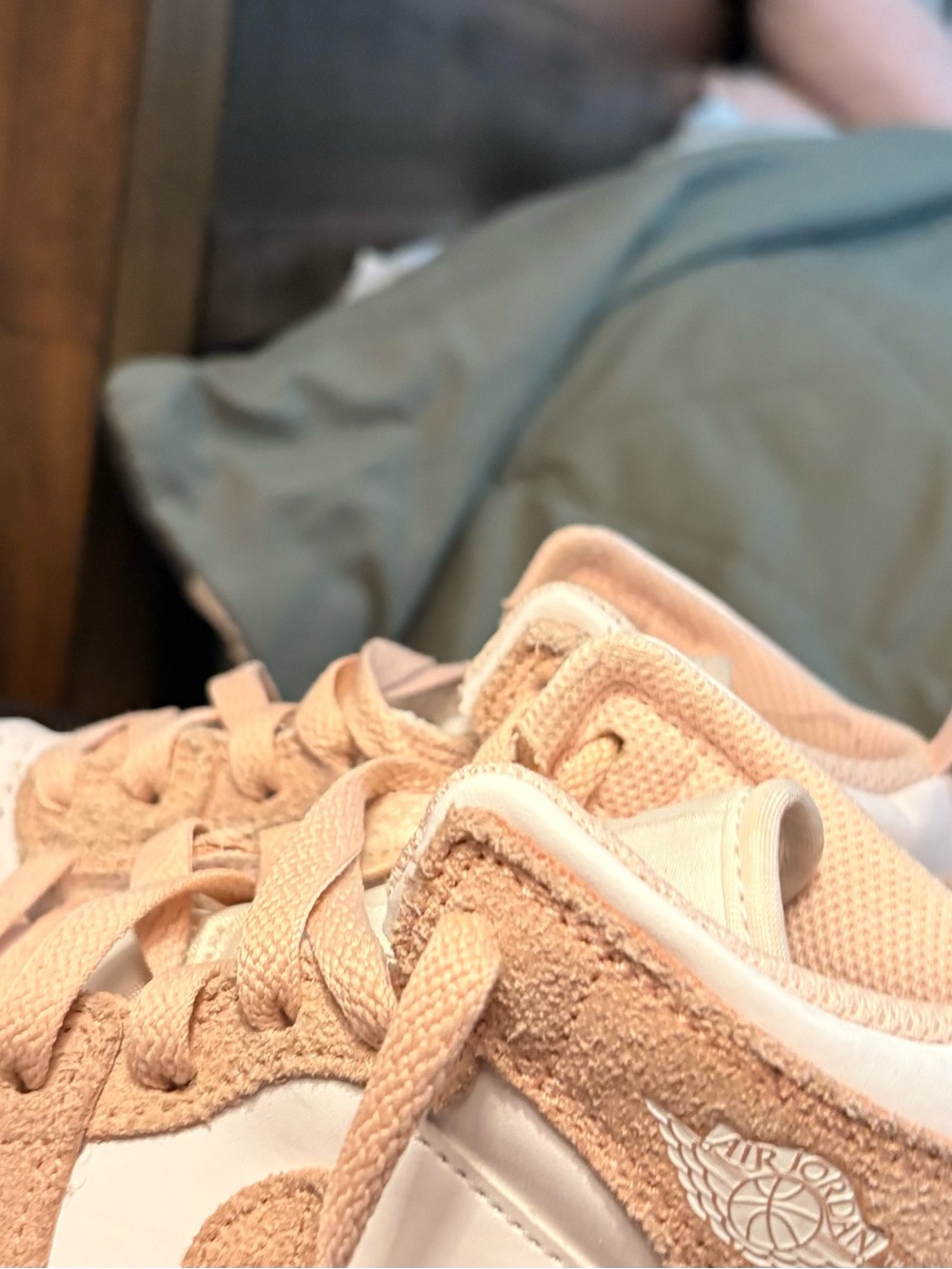 Nike Kids Pink and White High-Top Sneakers - Picture 4 of 6